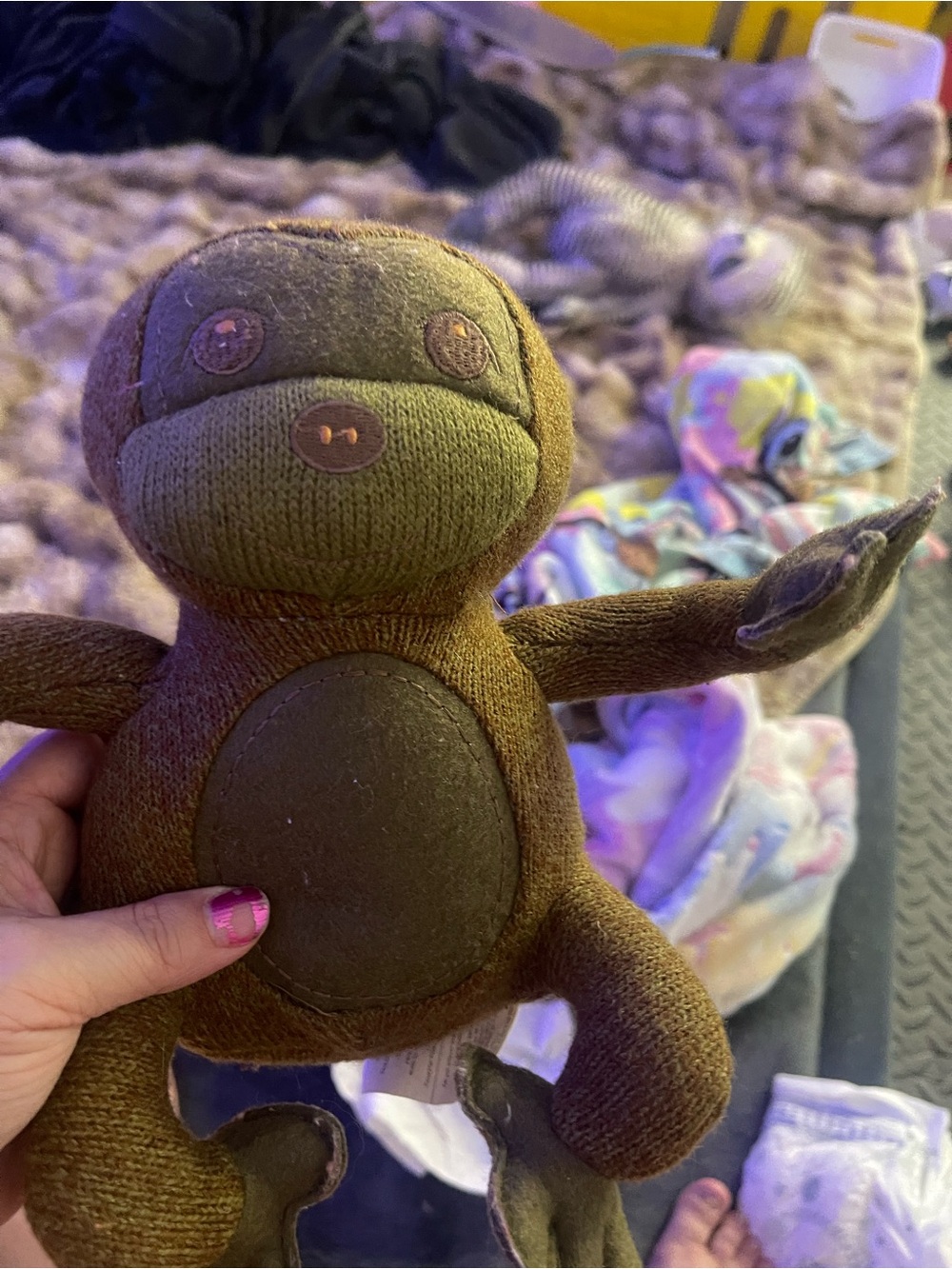 Brown Plush Monkey Stuffed Animal Starbucks